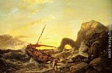 Shipwreck Canvas Paintings - The Shipwreck